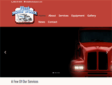 Tablet Screenshot of fleetbodyworx.com